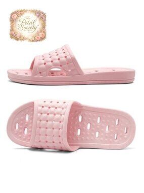 EVA Shower Shoes Drainage Holes Quick-Dry Non-Slip Slippers Unisex